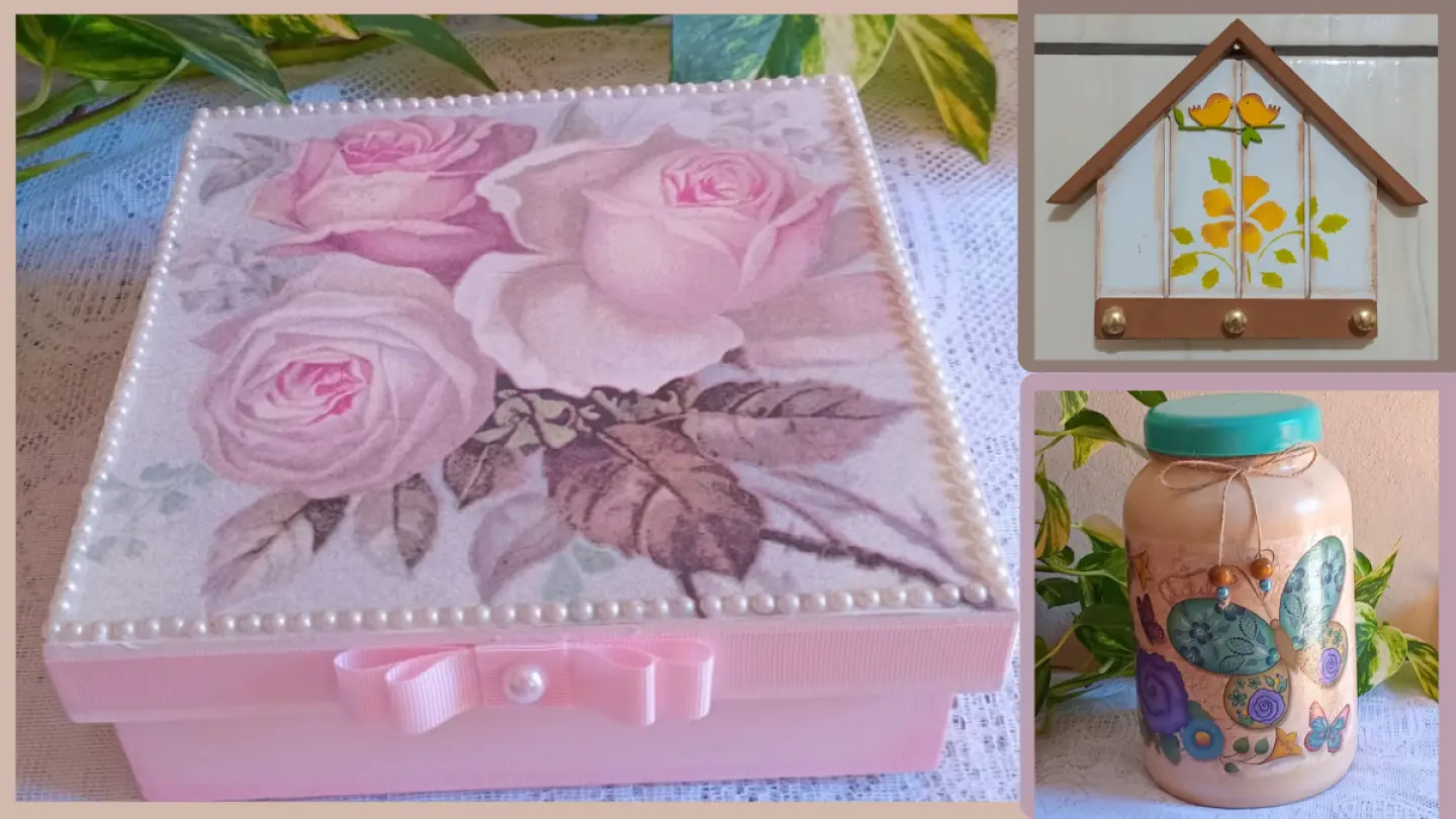 Artesanato da Carla – Pintura e Decoupage em Vidro e MDF